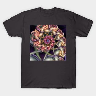 Shell shaped fractal spiral T-Shirt